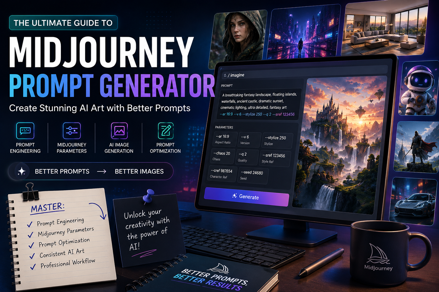 Midjourney prompt generator guide